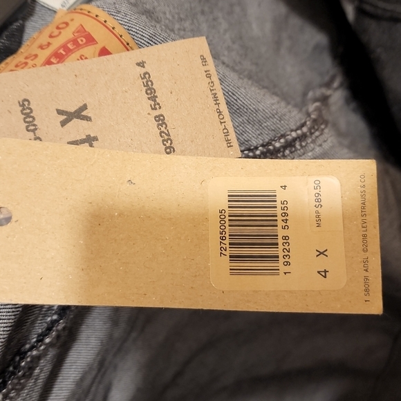 LEVI'S Ex-boyfriend Trucker Jacket 4X - Picture 5 of 5